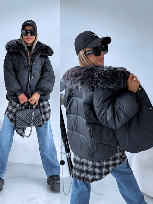 Short jacket "NORTH FL257" - BLACK